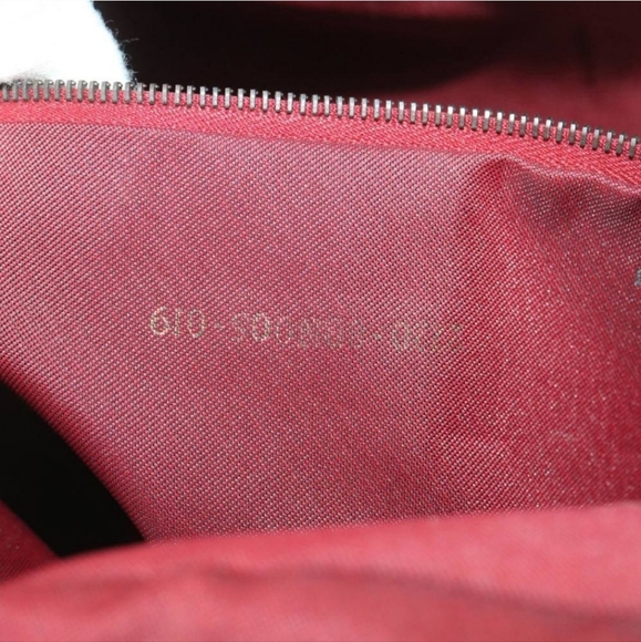 FENDI Zucchino Canvas Authentic Hand Bag Red Auth rd4396 - Picture 13 of 16